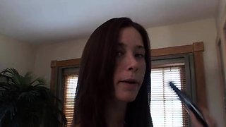 BrookeSkye combing hair nude