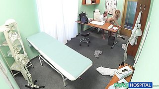 Fake doctor with a big cock fucked a gorgeous blonde Fabulous