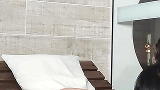 Pregnant Wife Takes Maid's Stepdaughter to Fuck Chubby Husband!