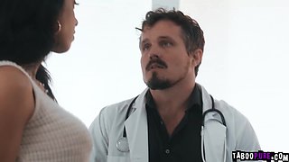 Tattooed Babe Fucks Doc for Baby