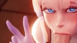 Kokomi Blowjob Oral Fellatio - Genshin Impact 3D Dick Sucking Deepthroat Animation Aether Sex