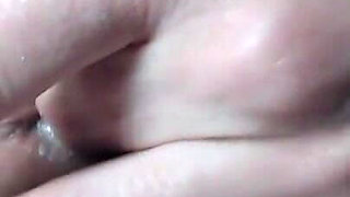 Playing with My Cute Shaved Holes Under Blue Panties