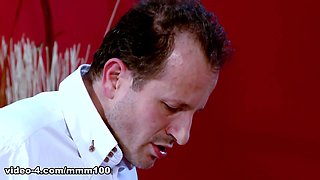 Dominno Brunette Big Natural Tits Stripper Oiled Tits Job Big Cock George - MMM100