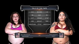 Betty Brickhouse Vs Fiesty Feminista Female Wrestling