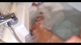I Invite My Stepson House and He Jerks off in My Bathtub Showing Me His Big Cock