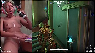 Playing Marvel Rivals With My Friends While I Secretly Masturbate (creampie + Dildo Ride + Spanking)