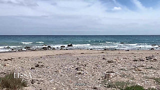 Vlog Lissa Brown Goes to a Nudist Beach to Film a Custom Video