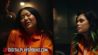 Digitalplayground - xwife karen and Connie Perignon put on a steamy demonstrate for jmac to secure their jailbreak