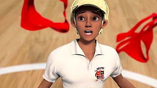 ADULT TIME - Big Titty Hentai Gym Teacher Shows The Class