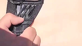 Blonde Slut Towed and Fucked in the Woods!