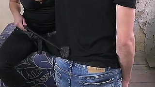 Azoe Fucking with a Strapon - Submissed