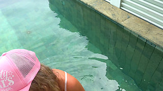 I Caught My Pervy Step Brother Taking Pics of Me in the Pool!