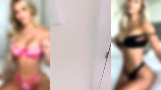 Amateur blonde ass fucked in the cloak room of a night club