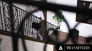 Ts Izzy Wilde & Tommy King Oiled Massage Turns Into Hard Sex