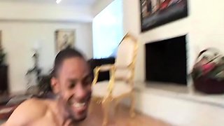 Ebony Babe Double Teamed Hard