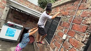 Neighbor Caught Stealing, Fucks Me to Say Sorry – Desi Aunty Homemade Sex