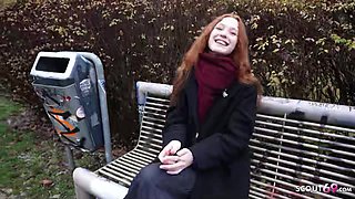 GERMAN SCOUT - Redhead Alice Seduce Lovemaking
