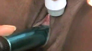 The first porn of a big ebony slut who wants to enjoy with sex toys and touch herself with her fingers