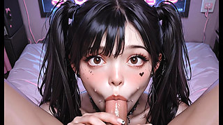 Gothic Addict to Cocksucker: I Swallow Everything From My Friends at 3 AM - AI Content