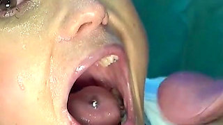 Barbara Bieber sexy chick in college uniform gets facial