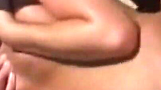 The girl is very horny and waiting for her boyfriend to prepare her ass with a big vibrator