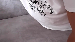 Stepbrother Helps Stepsister with Hot Photos Until She Eats Her Milk!