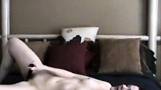 My stepmom. In bathroom and masturbating (spy)