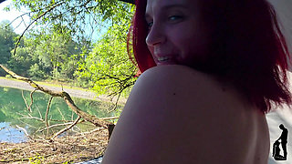 Secret Outdoor Spot at the Quarry Pond - She Shows It to Him - and Suddenly It Gets Damn Hot