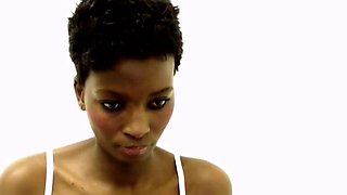 South African Babe With Black Beauty