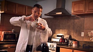 Ellie Nova's Taboo Stepfamily Kiss Turns into Rough