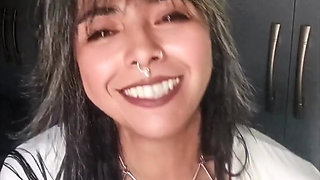 White Outfit Smqoking Instructions - Topless Tease