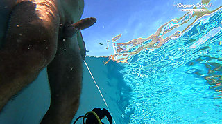 All Natural MILF Julia North Underwater Anal in the Pool