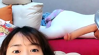 Japanese teen hello mikity toyed and facialized