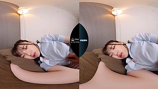 Japanese delivers sensual POV in sleeping VR passion
