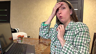 Messy Sneezing Secretary at Work