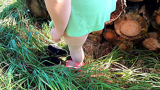 Vagina Pounding in the Middle of the Forest