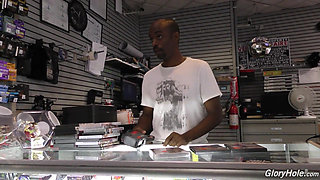 Skylar Madison sucks everyone who has black cock