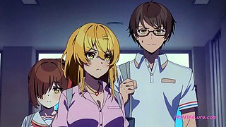 Virgin squad unites on wild classroom floor - Dubbed Anime