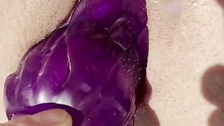 Woman Fountain Fister Around Her Pool