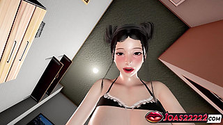 Miyoko Maid Rule34 3D Animation POV Cowgirl, Standing Fuck & Floor Missionary Creampie Uncensored