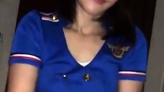 Brunette handjob amateur sensually jerks off her boyfriend