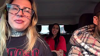 Brazilian Gas Station Hottie Ditches Job for Porn Stardom and Flashes Massive Tits in Speed Dating