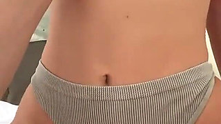 A Young Friend Came Into the Tent, Gave a Blowjob and Sat in a Riding Pose