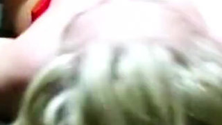 Blonde teen is tied up and fucked by two older guys