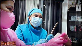 Mummified Slave Gets Cbt Sounding Treatment By 2 Asian Dominatrix