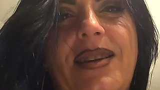 Bathroom Toilet Fetish. Lace Robe Dirty Talk and Shiny Dress Pee Close up