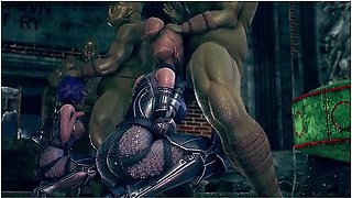 Female Knight Lose To Monster Ork - Episode,26 Sorry, Fixed!