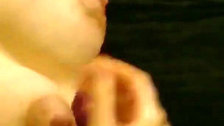 Crystal milks her breasts # 1