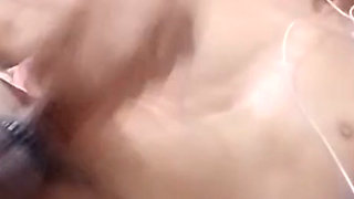 Just only watching his hubby then for a while she show her big tits .