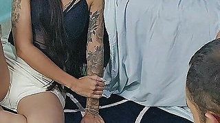 Domino Game Between Couple and Friend Ends in Forbidden Bet with Anal Sex at Stake